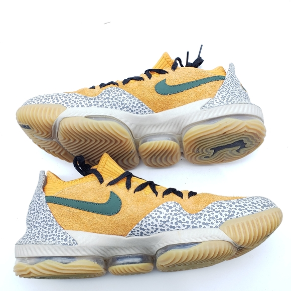 Size 12 - Mens Nike LeBron 16 Low x Atmos Safari 2019 PreOwned without box - Picture 8 of 9